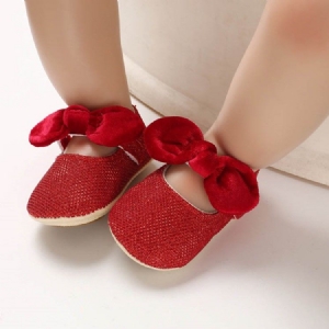 Sapatos De Algodão Bowknot Para Crianças