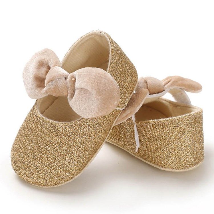 Sapatos De Algodão Bowknot Para Crianças