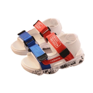 Sapatos De Bebê Com Bloco De Cores Aberto