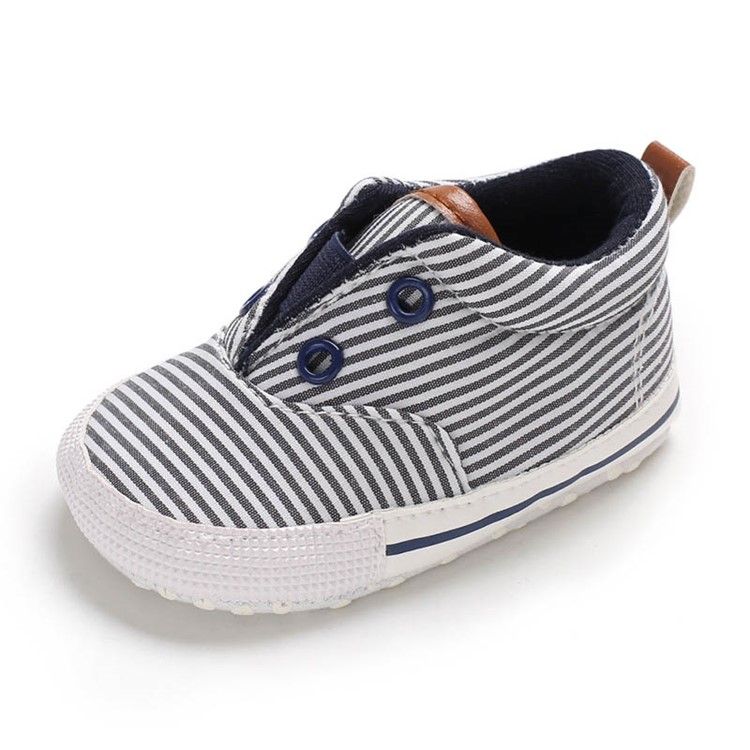 Sapatos De Bebê Com Listras Deslizantes