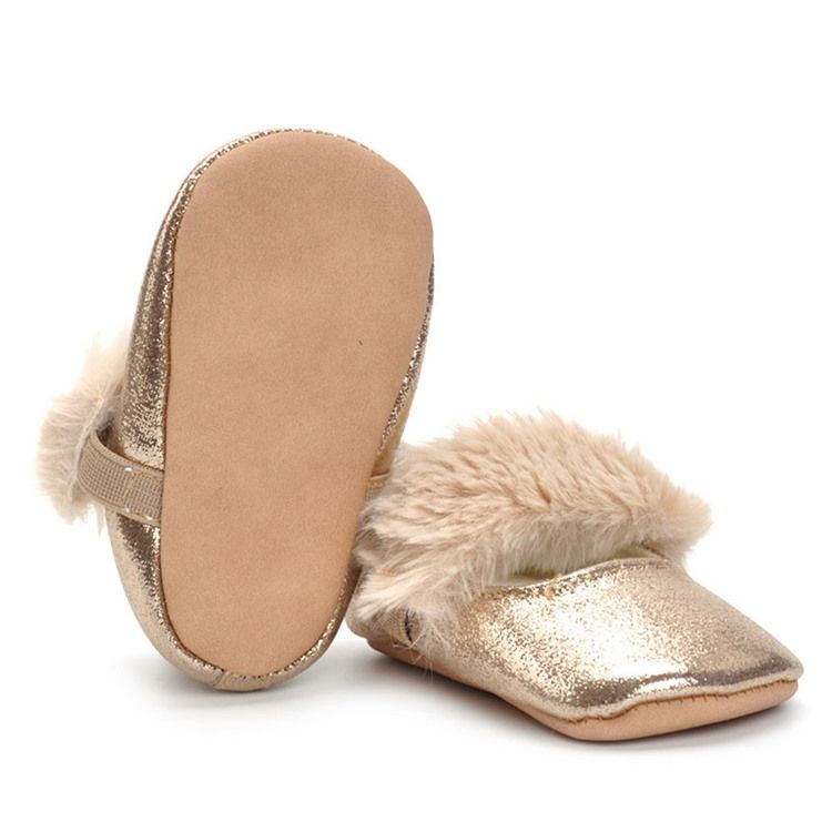 Sapatos De Bebê Lisos De Poliuretano