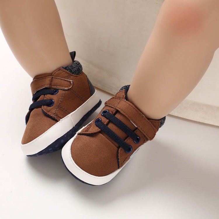 Sapatos De Bebê Unissex Com Cordões De Patchwork