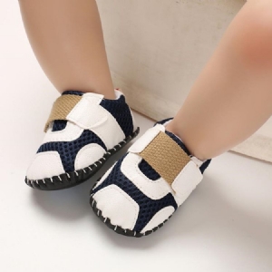 Sapatos De Bebê Unissex Com Retalhos De Malha