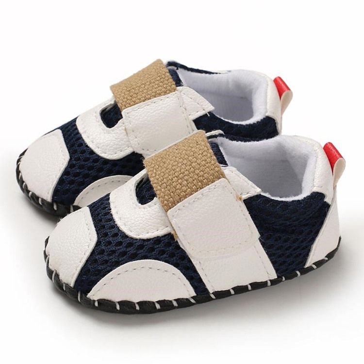 Sapatos De Bebê Unissex Com Retalhos De Malha
