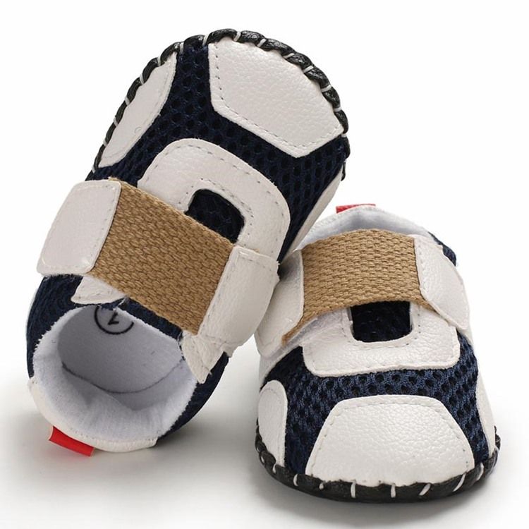 Sapatos De Bebê Unissex Com Retalhos De Malha