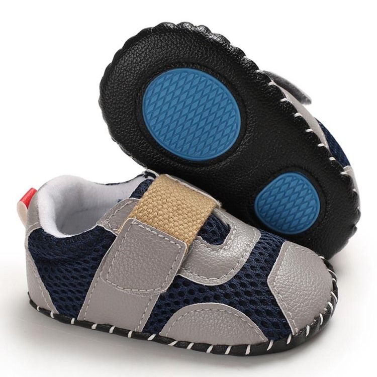 Sapatos De Bebê Unissex Com Retalhos De Malha