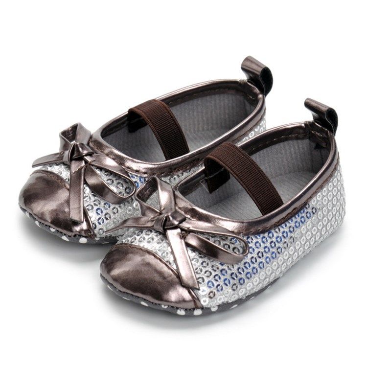 Sapatos De Criança Com Elástico De Poliéster
