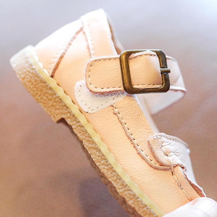 Sapatos De Criança Com Ferrolho Liso