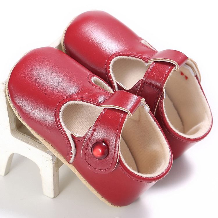 Sapatos De Criança Com Fivela Lisa