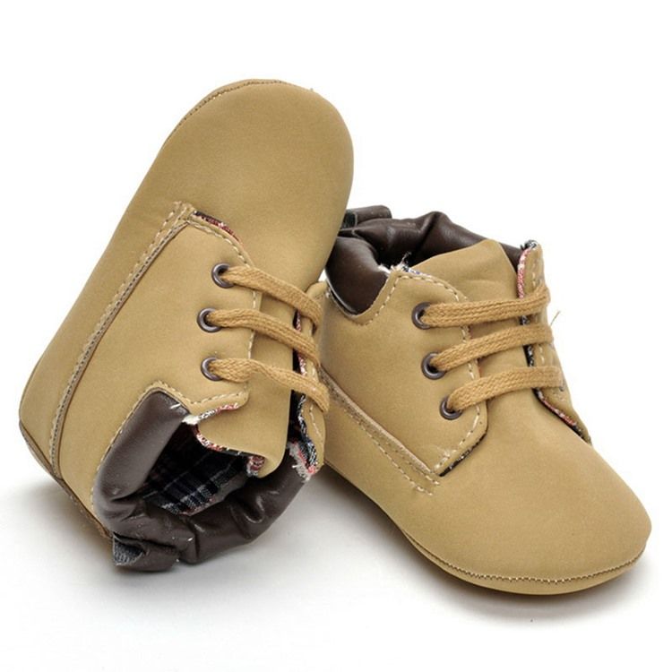 Sapatos De Criança Lisos De Pu