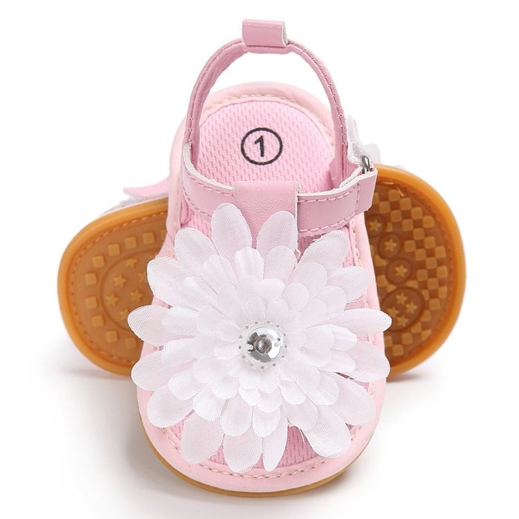 Sapatos De Criança De Velcro Florais 3d