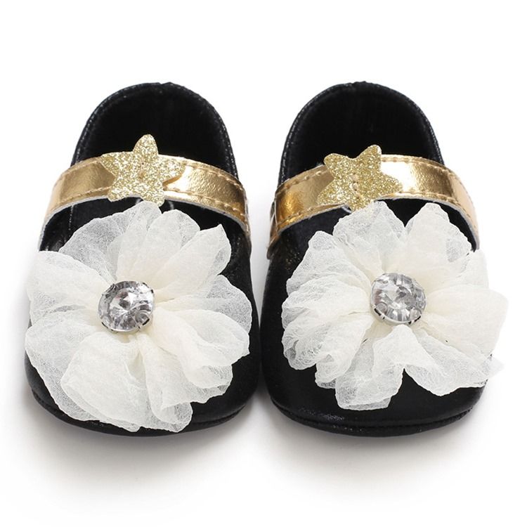 Sapatos Femininos De Velcro Florais Para Crianças