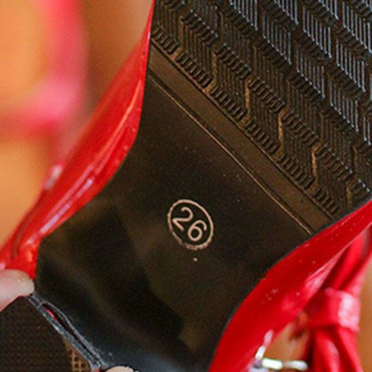Sapatos Infantis De Salto Alto Com Arco De Pu
