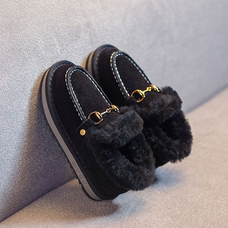 Sapatos De Inverno Bebê Com Dedo Redondo