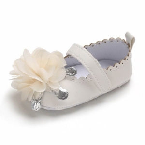 Sapatos De Velcro Florais Para Bebês