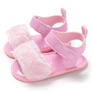 Sapatos De Velcro Simples Para Bebês Menina