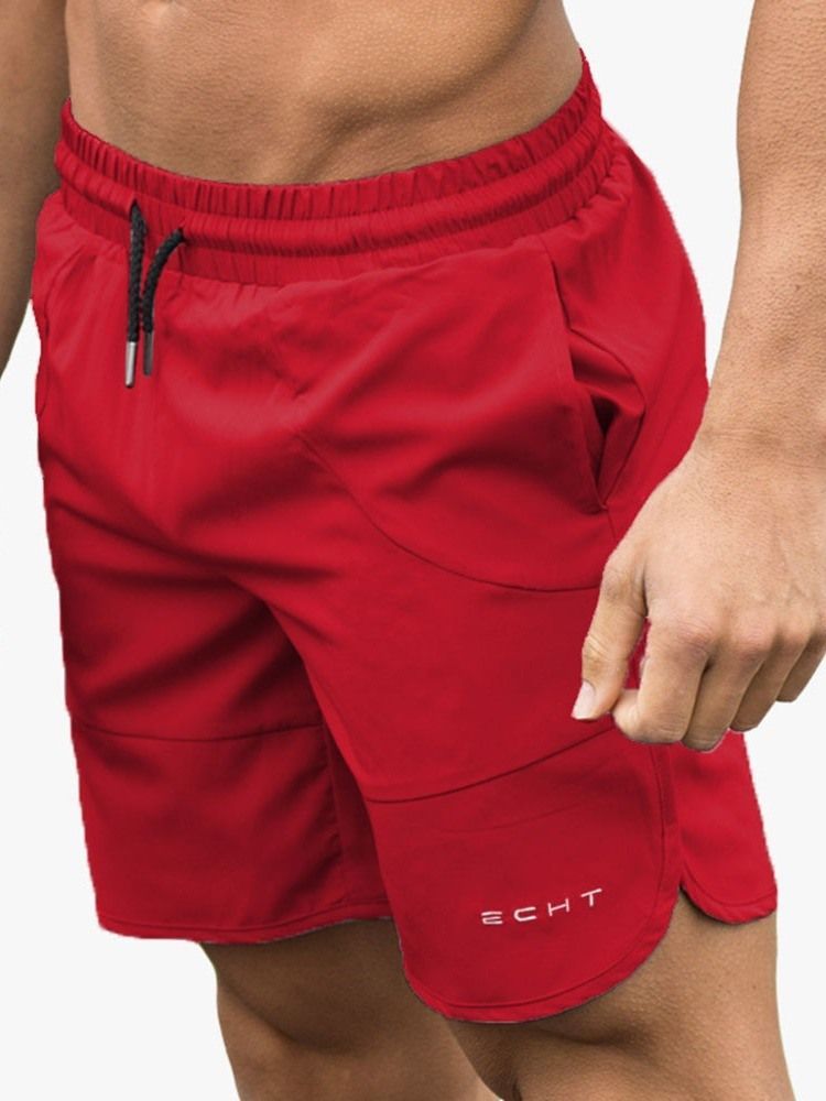 Calções Masculinos Estreitos De Bolso Casual Com Cordões Femininos