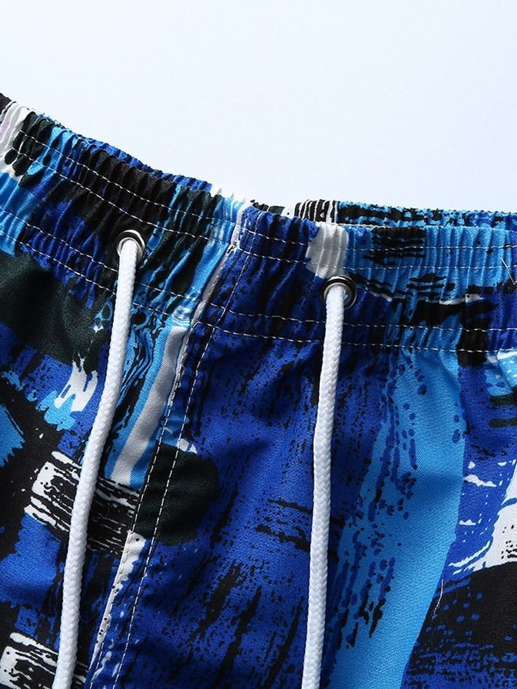 Shorts Casuais Retos De Renda Masculinos