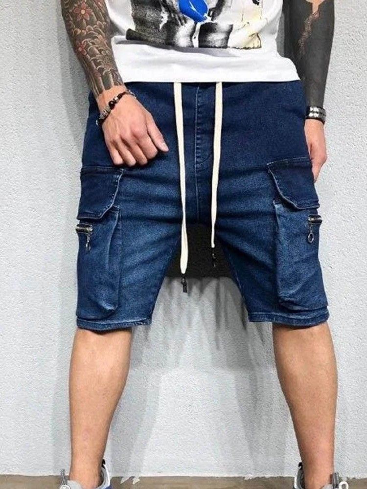 Shorts Casual De Bolso Reto Masculino