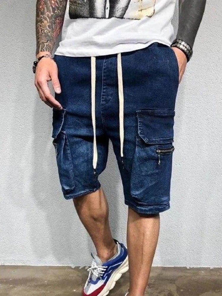 Shorts Casual De Bolso Reto Masculino