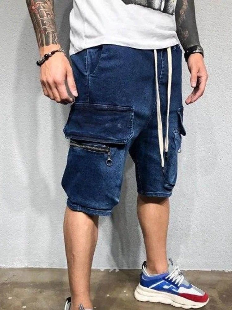 Shorts Casual De Bolso Reto Masculino