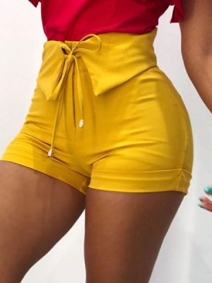 Shorts Femininos Com Cordões Simples E Magros