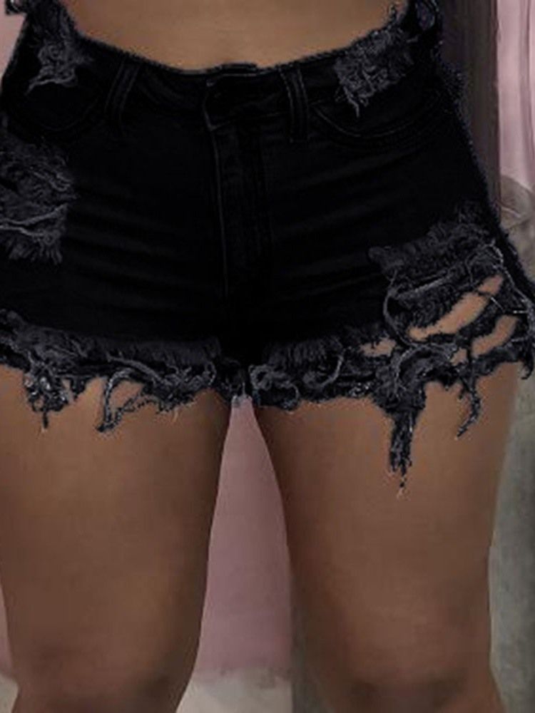 Shorts Jeans De Bolso Reto Feminino