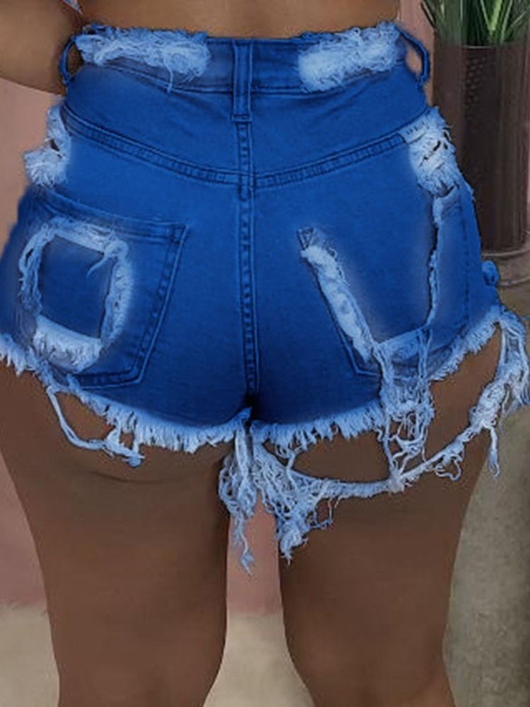 Shorts Jeans De Bolso Reto Feminino