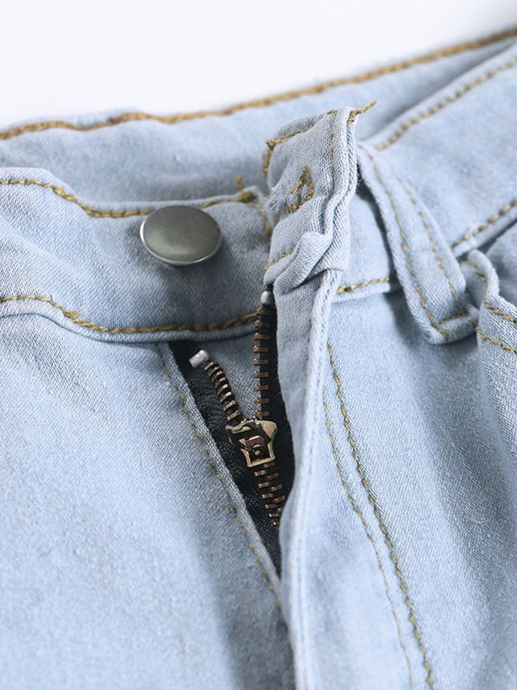 Shorts Magros Lisos De Corrente Assimétrica Feminino