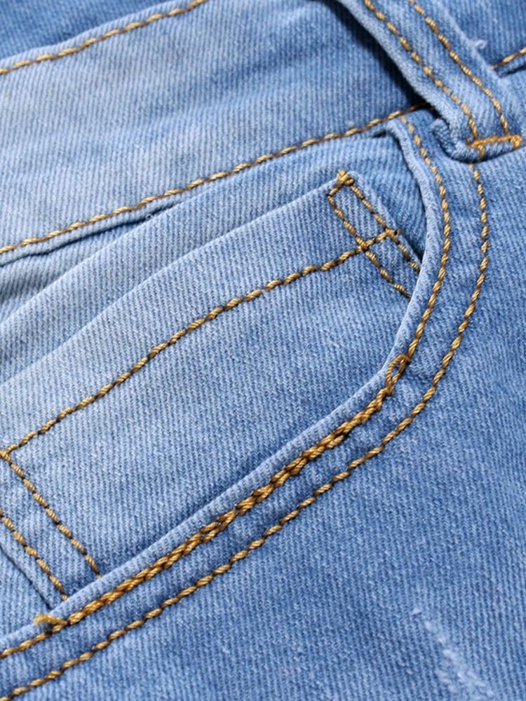 Shorts Masculinos De Cintura Fina Com Botão Fino