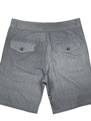 Shorts Masculinos Com Botões Simples E Soltos