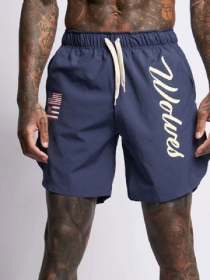 Shorts Masculinos Com Cordões E Com Cordões.