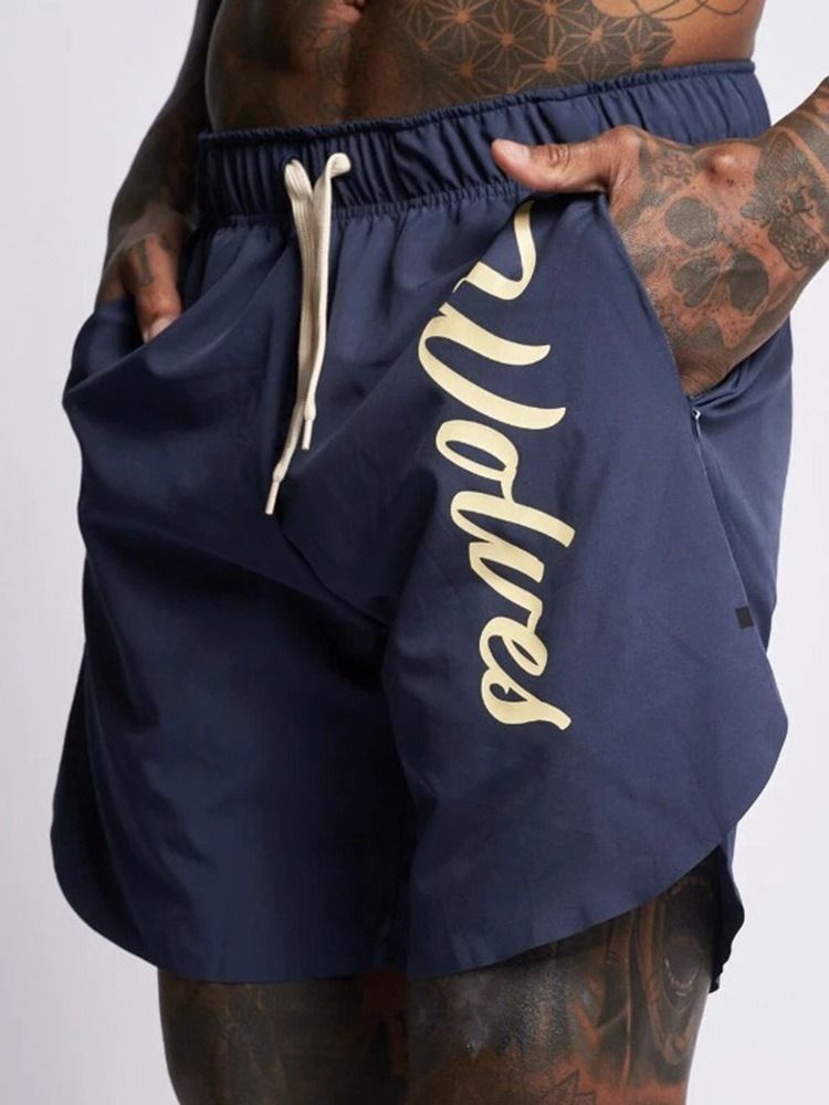 Shorts Masculinos Com Cordões E Com Cordões.