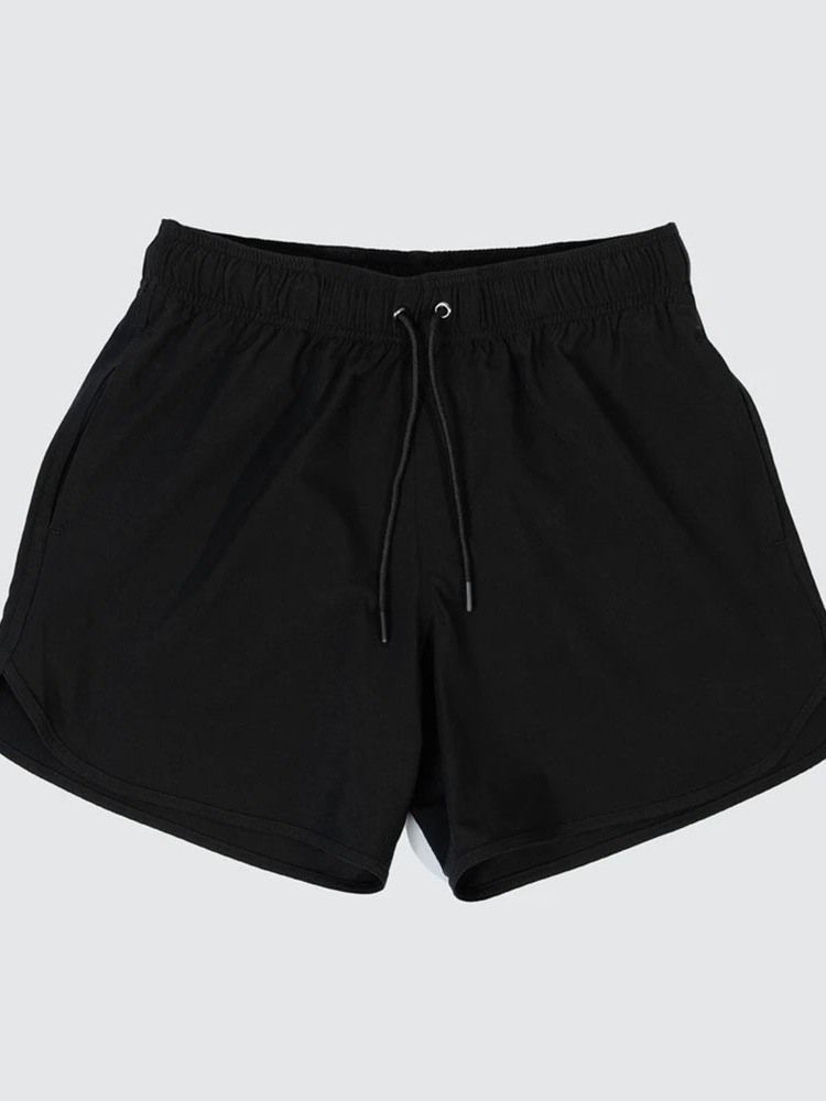 Shorts Masculinos Slim Com Cordões Camuflados Casuais