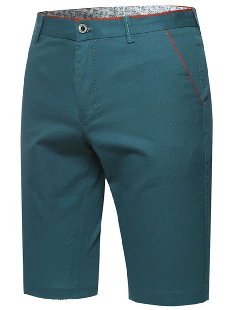 Shorts Simples Com Meia Perna Casual Masculino