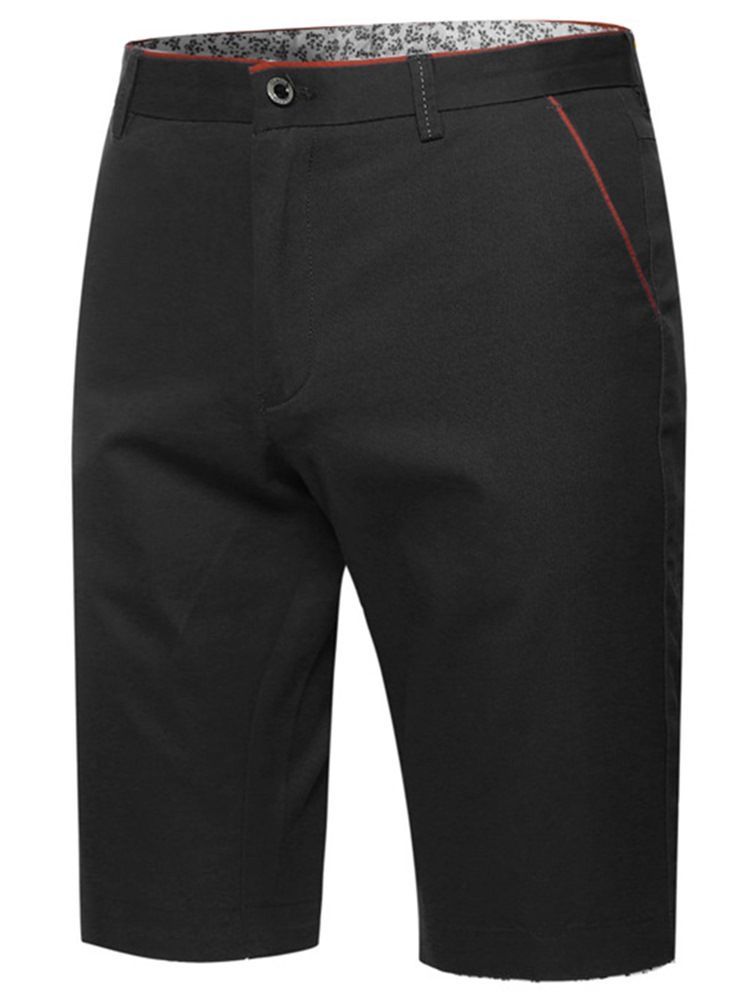 Shorts Simples Com Meia Perna Casual Masculino