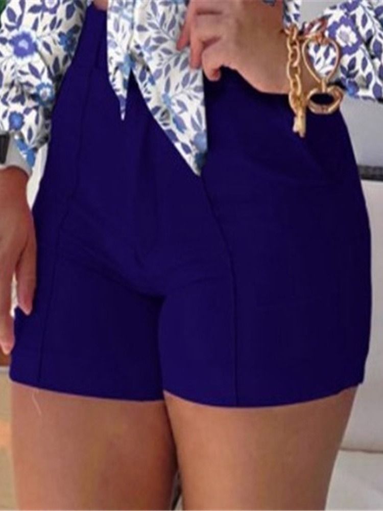 Shorts Slim Feminino Retalhos Simples Retalhos