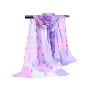 Impressão De Lenço Floral Para Mulheres