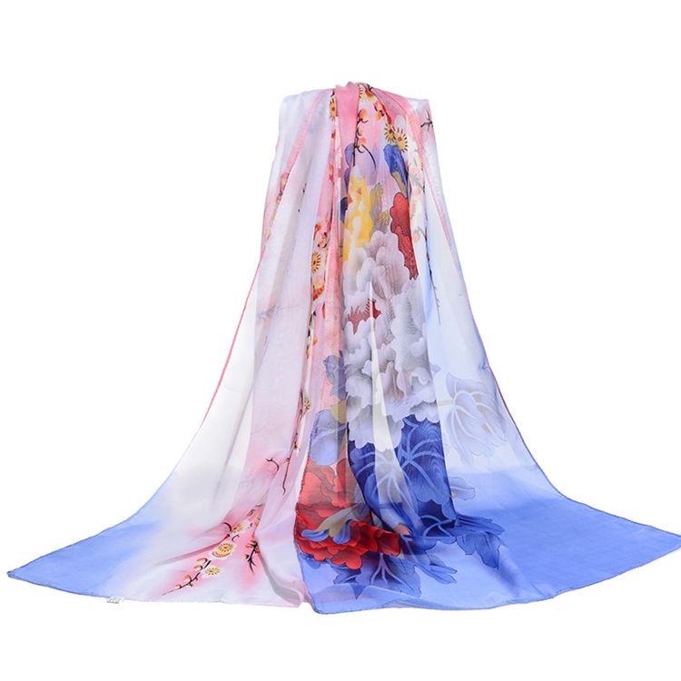 Impressão De Lenço Floral Para Mulheres