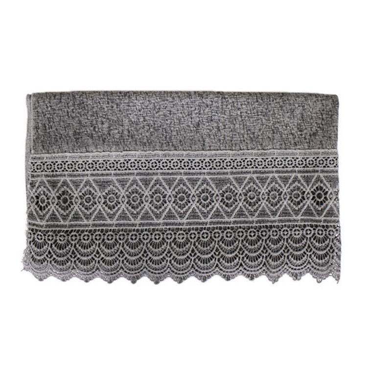 Lenço Feminino De Algodão Oco De Renda Lisa