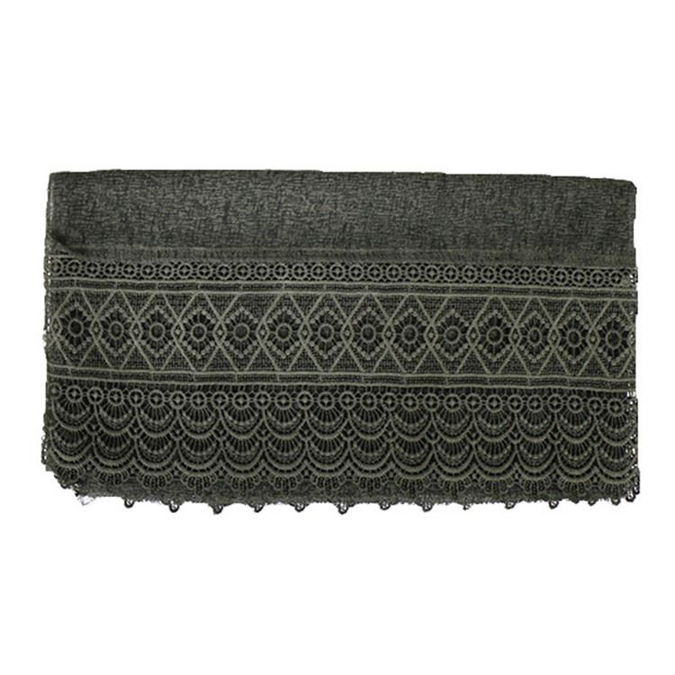Lenço Feminino De Algodão Oco De Renda Lisa