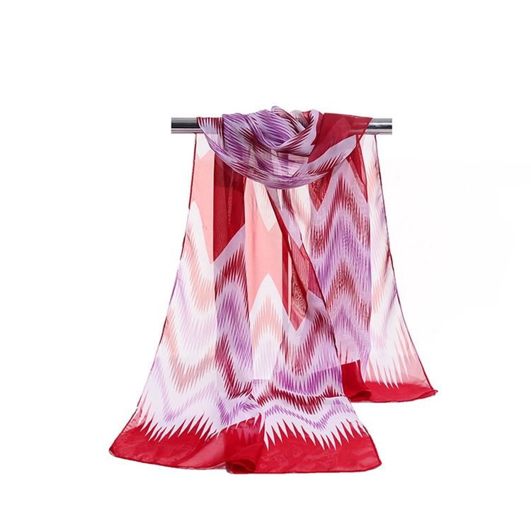 Lenço Feminino De Chiffon Colorido Summer Wave 2018