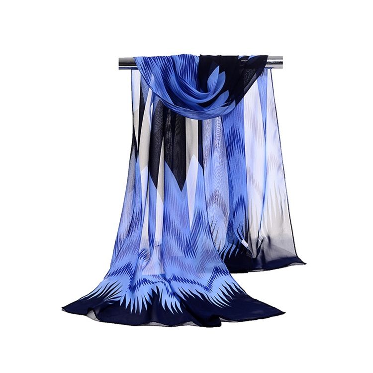 Lenço Feminino De Chiffon Colorido Summer Wave 2018