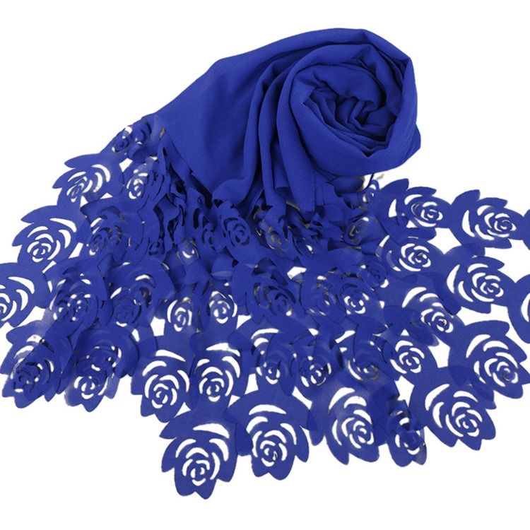 Lenço Feminino De Chiffon Cor Pura Mais Vendido