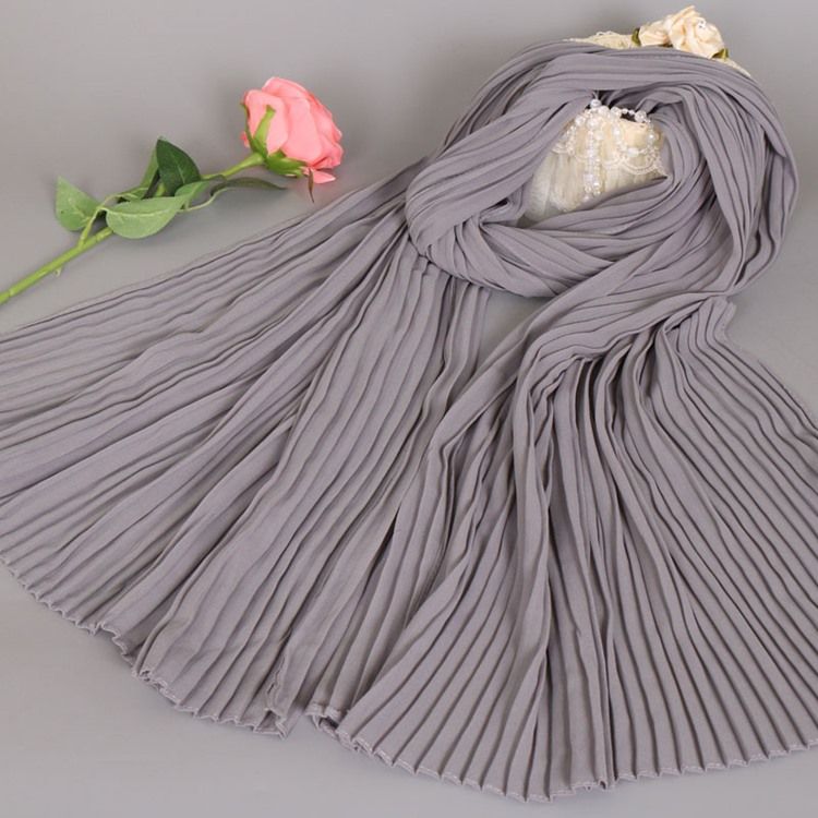 Lenço Feminino Lenço De Chiffon Liso