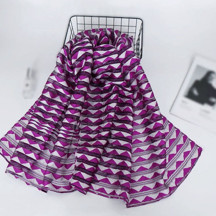 Lenço Feminino Feminino Com Estampa De Listra