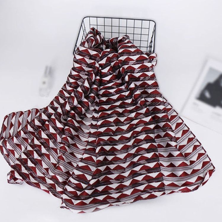Lenço Feminino Feminino Com Estampa De Listra