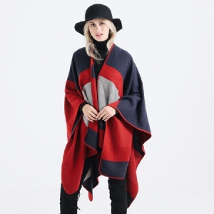 Lenço Feminino De Cor De Outono Em Bloco Xale