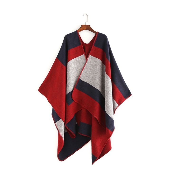 Lenço Feminino De Cor De Outono Em Bloco Xale
