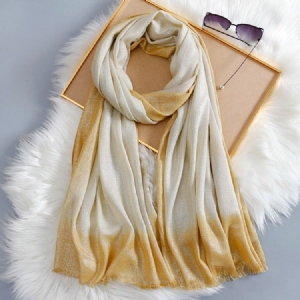 Lenço Feminino Shawl Rough Selvedge Gradient